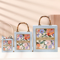 Boîte à bonbons de luxe pour mariage, vente en gros, à rabat, pour demoiselle d'honneur, vide, personnalisée, portable, en velours rouge, matériaux recyclés, pour Noël