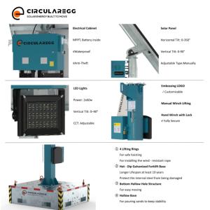 Unidades Limitadas Disponibles: Sistema de Energía Solar, Torre de Luz Solar Portátil Fuera de la Red - Product Image 3