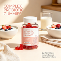 Gummies Probiotiques OEM d'Usine pour un Confort Digestif Intestinal Équilibré et un Bien-être Quotidien de l'Appareil Digestif, Idéales pour les Personnes Sédentaires