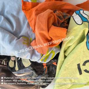 Trapos de Algodón de Colores Reutilizables para Limpieza Industrial y Mantenimiento de Equipos en Plantas de Producción - Product Image 4