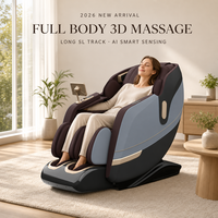 Fauteuil de massage électrique de luxe OYEAL 3D à gravité zéro avec airbags intégraux, en cuir PU écologique, manipulation des points de pression