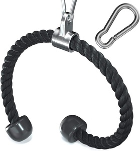 Wholesale Gym Accessory <strong>Extension</strong> Pushdown <strong>Tricep</strong> <strong>Rope</strong> Pulldown Black <strong>Tricep</strong> <strong>Rope</strong> - Product Image 2