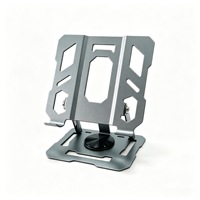 Support d'extension portable pour ordinateur - Support de bureau pliable en métal rotatif à 360 degrés - Support de tablette transfrontalier en gros