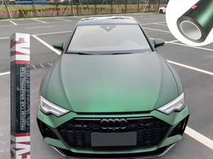 Vinilo Adhesivo Verde Veneno Satinado |   Película Ultra Suave para Envolver Automóviles <span class=keywords><strong>con</strong></span> Sistema de Liberación de Aire - Product Image 1