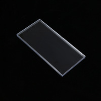 Étui de présentation moderne en acrylique pour billets de banque avec fermeture à clip pour le rangement de cartes de visite, boîte de protection anti-RFID de 4 pouces