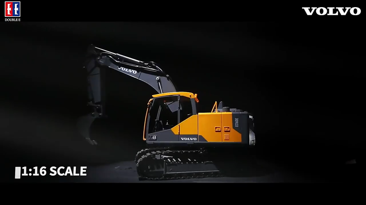 Caminhão de escavadeira, dupla e E598-003 1:16, controle de rádio