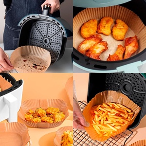 Forro desechable para freidora de aire, cuadrado y redondo, de calidad alimentaria, resistente a altas temperaturas - Product Image 5