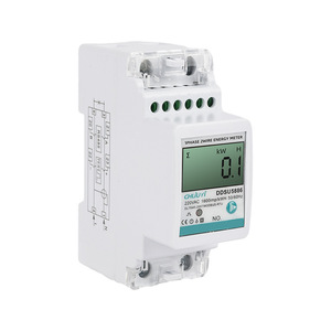 Chuyi Ddsu5886 Single Phase Energy Meter 220Vac Lcd Display 1600imp Kwh 50Hz For Electrical Power Measurement - Product Image 3
