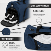 Sac de sport multifonctionnel léger, durable, imperméable, pour hommes et femmes, pour le week-end, la nuit, approuvé pour les vols, sac de sport pour la salle de sport