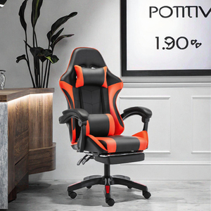 Chaise de bureau ergonomique pivotante en tissu au design moderne, base métallique, inclinable, pour gaming, pliable, fonction de levage, pour la maison - Grande Vente - Product Image 3