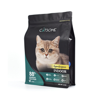 Sac en mylar imprimé OEM ODM de haute qualité de 1kg 5kg 10kg gravure sur mat imprimé de haute qualité pour aliments pour animaux de compagnie pochette à fond plat