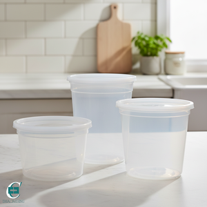 Meilleur prix pour les contenants alimentaires jetables transparents avec couvercles sécurisés pour soupes et repas à emporter - Product Image 1