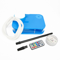 Offre Spéciale pas cher en gros narguilé portable carré narguilé personnalisé ensemble chicha complète shisha lumière LED