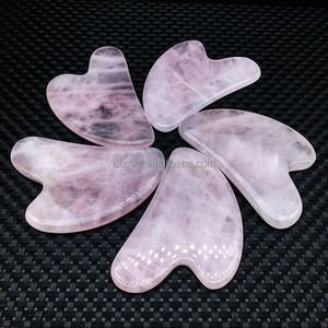 Toptan Doğal <span class=keywords><strong>GuaSha</strong></span> Gül Kuvars Levhalar Kristal El Sanatları Cilalı Karışık Malzeme Obsidyen Dilimleri Masaj Aletleri için - Product Image 3