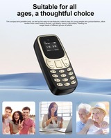 Teléfono Móvil Super Mini BM10 4G LTE Doble SIM en Espera, Marcación Rápida, Grabación de Llamadas, Lista Negra, Reproductor MP3, Celular Pequeño de Respaldo