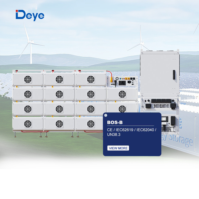 Deye BOS-B-215 High Voltage ESS LiFePO4 Battery Pack Container 215kWh with BMS for Energy Storage System