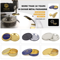 Fabricant Grossiste de Boîtes Cylindriques en Fer Blanc pour Caviar Sous Vide, Personnalisables pour l'Industrie Alimentaire, avec Surface Laquée et Impression Sérigraphique