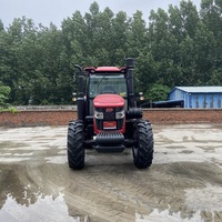 Tracteur agricole à roues YTO LX1504 150HP 4WD neuf avec cabine climatisée de luxe pour l'agriculture professionnelle