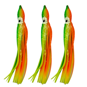Nuove Esche Morbide Luminose da 12 cm in 20 Colori, Esche in PVC a Forma di Calamaro per Pesca in Barca e in Mare, Esche a Forma di Polpo - Product Image 1