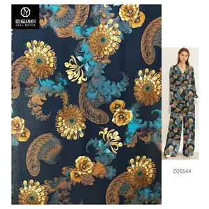 Ready for the newest hot sale item in summer China fabric supplier wholesale cheap rayon discharge 100% printed viscose fabric