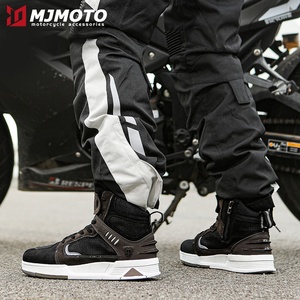 Chaussures de sport pour cyclisme, bottes de moto, chaussures de <span class=keywords><strong>motocross</strong></span> tout-terrain, bottes décontractées en cuir anti-chute réfléchissantes pour l'extérieur - Product Image 3