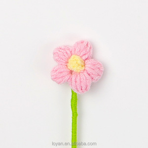 Flor Artificial <span class=keywords><strong>de</strong></span> <span class=keywords><strong>Ganchillo</strong></span> Hecha a Mano <span class=keywords><strong>de</strong></span> 4 cm, Pequeño Ramillete <span class=keywords><strong>de</strong></span> <span class=keywords><strong>Flores</strong></span>, Decoración para Bodas y Hogar - Product Image 5