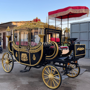 Chariot Électrique Sans Chevaux à 4 Roues Style Rétro Européen pour Parc d'Attractions et Activités Touristiques - Product Image 6