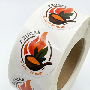 สติกเกอร์กาวติดอาหารแบบกำหนดเอง กันน้ำ ทนทาน เป็นมิตรกับสิ่งแวดล้อม ไวนิลคุณภาพสูง ดีไซน์สวยงาม ขนาดและสีตามสั่ง - Product Image 1