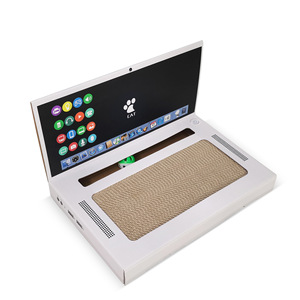 Vendita calda computer Notebook gatto Scratching Board simulazione Console <span class=keywords><strong>di</strong></span> gioco creativo per Laptop gatto giocattolo resistente all'usura - Product Image 1