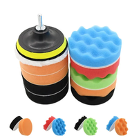Kit de tampons de polissage en mousse Cronovo de 3 à 8 pouces, éponge de polissage pour voiture de grain 3000, personnalisable OEM