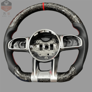 Volant en cuir et fibre de carbone LED pour modèles Mercedes Benz (E400 E450 W211 Glc63 W205 W213) <span class=keywords><strong>Audi</strong></span> A8 TTRS - Product Image 3