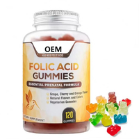 Complément alimentaire Solilan OEM à marque privée, multivitamines B9, gommes à l'acide folique pour femmes enceintes