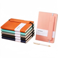 Nouveau modèle Carnets en cuir PU Carnet de notes recyclées avec logo personnalisé A5 et fente pour stylo