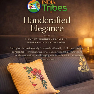 Experience the timeless beauty of HeritageThread where traditional Indian craftsmanship meets modern luxury living - Product Image 2