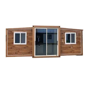 Transportable préfabriqué complet 30ft 40ft maison Kit Portable conteneur maison avec 2 grandes chambres pour la famille avec système solaire - Product Image 1
