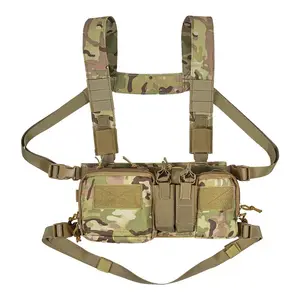 Camouflage Outdoor Chest Rig Tactical Vest Pack Molle System Waist Men Nylon Match Wargame Tactical Gear Tactical Vest