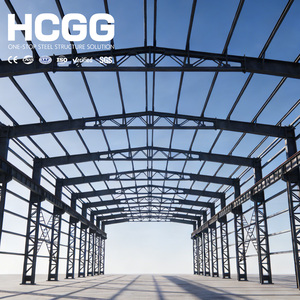 Hangar d'avion en structure d'acier <span class=keywords><strong>PEB</strong></span> durable et économe en énergie, personnalisé, en acier Q355B Q235B, avec poutres en H, à vendre - Product Image 2