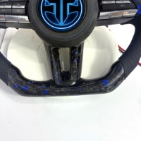 Volant en fibre de carbone forgé sur mesure avec LED pour Mazda 3 6 CX-3 CX-4 CX-8 CX-9