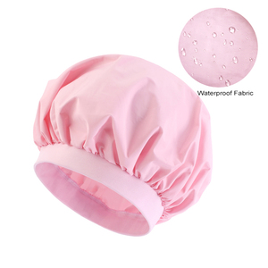 Gorro de ducha unisex al por mayor, gorro de baño de material impermeable con banda ancha elástica, gorro para teñir el cabello de uso diario - Product Image 6