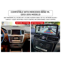 Reproductor Multimedia para Auto con Pantalla Android de 12.3 Pulgadas, GPS, DSP, Radio Estéreo, Unidad Principal para Benz ML 2012-2015