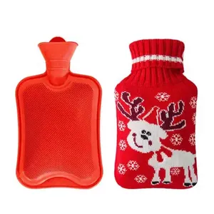 Silicone Hot Water Bottle Hot Bag Rubber Soft Electric Reusable Portable Microwavable Warm Winter Heating Children's Large Small