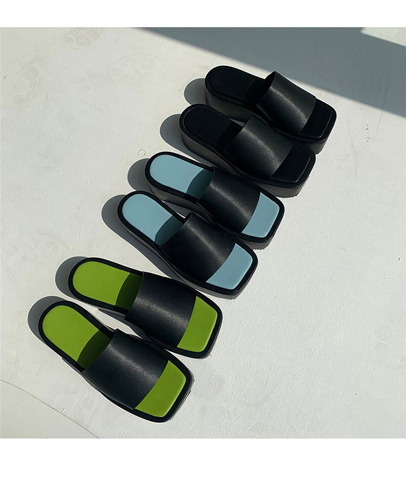 Summer Outdoor Women Slippers Sandals Platform Slip-on Eva Sole Slide Sandals Shoes