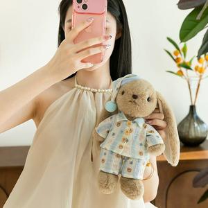 Niedliches Anne-Kaninchen-Plüschtier, weiches Stofftier, Hasenpuppe für Mädchen zum Kuscheln und Schlafen – Geburtstagsgeschenk - Product Image 3