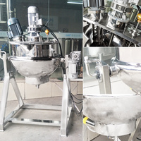 Confiture faisant la machine de fusion de sirop cuiseur à double paroi en acier inoxydable avec mélange d'émulsifiant à pommade