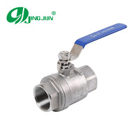 Vanne à boisseau sphérique manuelle en acier inoxydable à double filetage femelle OEM pour usage industriel (eau/huile/gaz)