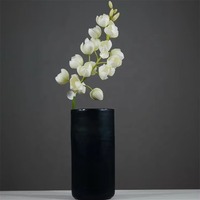 Fleurs artificielles de gladiolus et d'orchidée en EVA à toucher réaliste, haute qualité, 91 cm, blanc, pour décoration de mariage et de maison