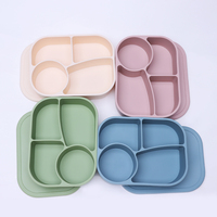 Boîtes de conservation alimentaire en silicone de qualité alimentaire, boîtes à lunch bento avec couvercles, boîte à goûter