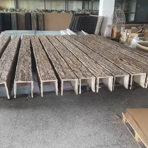 Feixe de corte de madeira poliuretano, feixe de madeira falsa para decoração de teto interior da china feixe de madeira tratada, imperdível