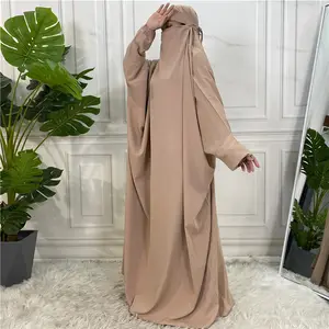 Recommend Brown Khimar Abaya Hijab Kaftan Robe Prayer Dress Adults Burka Woman Clothing Islamic Muslim Abaya Dress