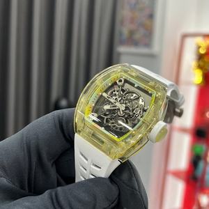 Reloj mecánico para hombre de alta calidad, fabricado en fábrica, con correa de silicona, altamente resistente al agua y moderno. - Product Image 2